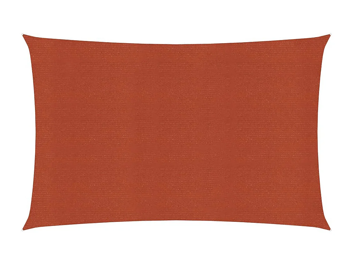 Vela ombreggiante 160 g/m² terracotta 3 x 4,5 m HDPE 02_0009348