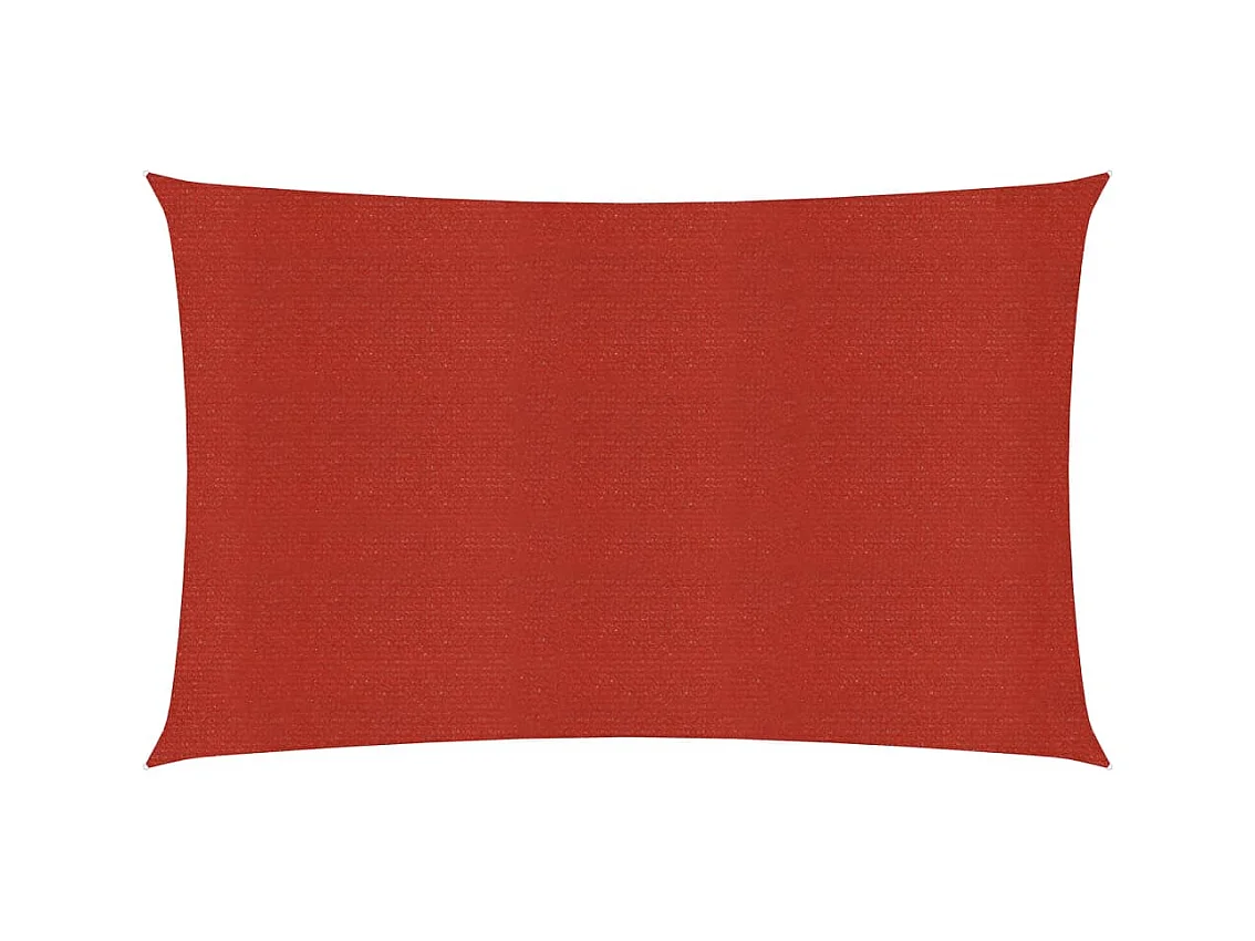 Vela ombreggiante 160 g/m² rossa 3 x 6 m HDPE 02_0009273