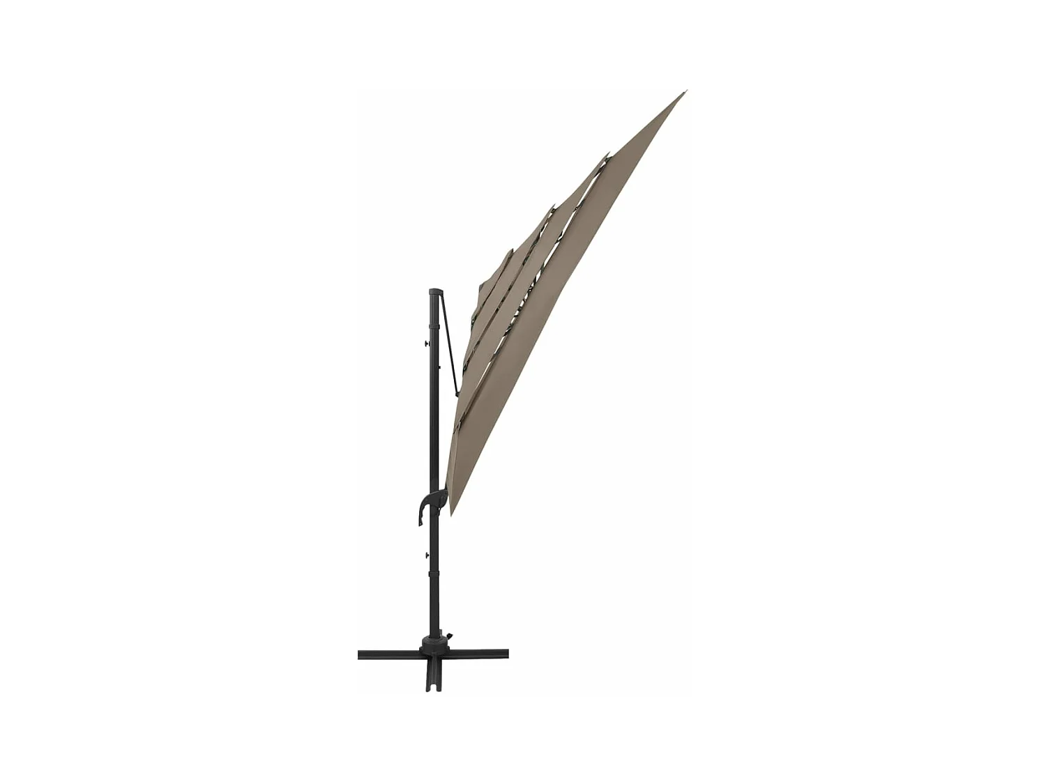 Parasol à 4 niveaux aluminium 250 x 250 x 246 cm 02_0008794