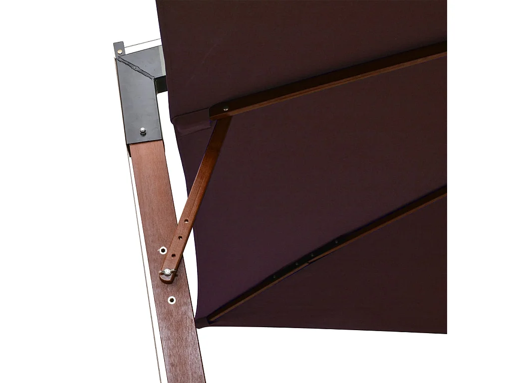 Sombrilla colgante con palo rojo 3 x 3 m madera de abeto burdeos 02_0008718