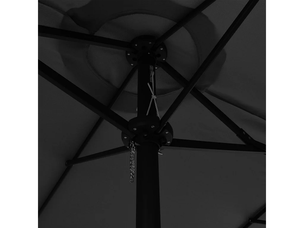 Parasol d'extérieur poteau en aluminium 460 x 270 x 246 cm 02_0008299