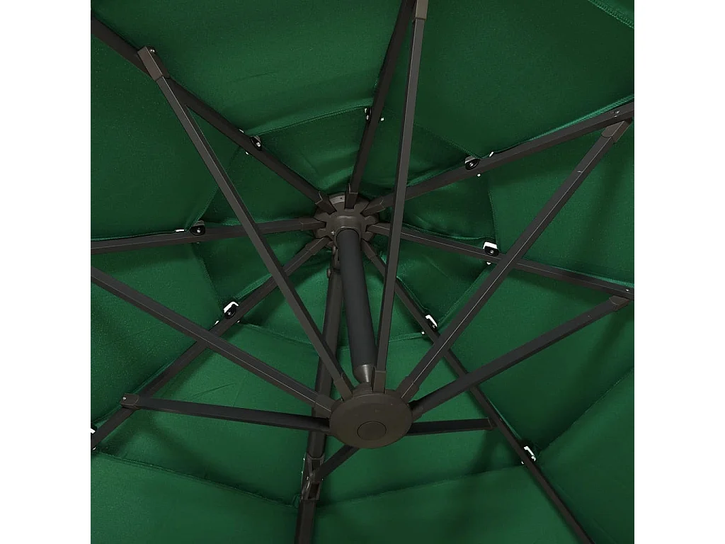 Parasol à 4 niveaux aluminium 300 x 300 x 247 cm 02_0008799
