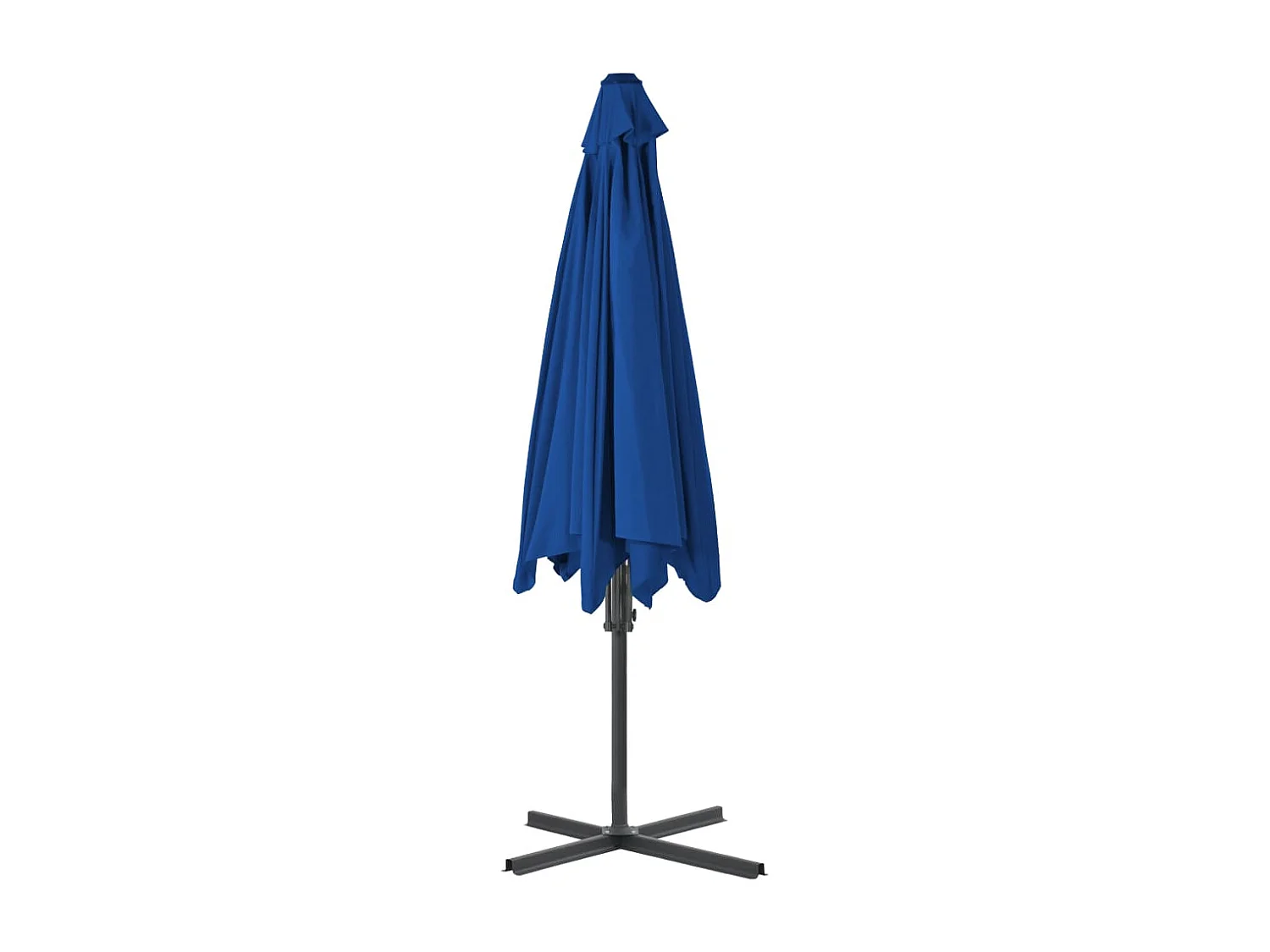 Parasol d'extérieur avec mât bleue 300 x 300 x 230 cm 02_0008203