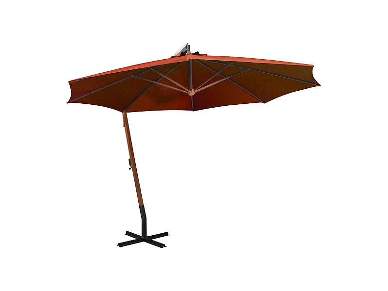 Guarda-sol suspenso com haste 3,5 x 2,9 m madeira de abeto laranja 02_0008721