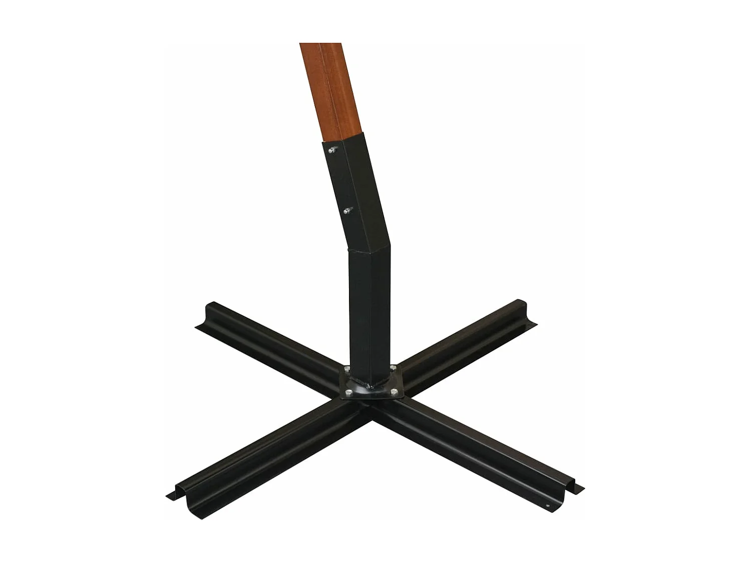 Guarda-sol suspenso com haste 3,5 x 2,9 m madeira de abeto laranja 02_0008721