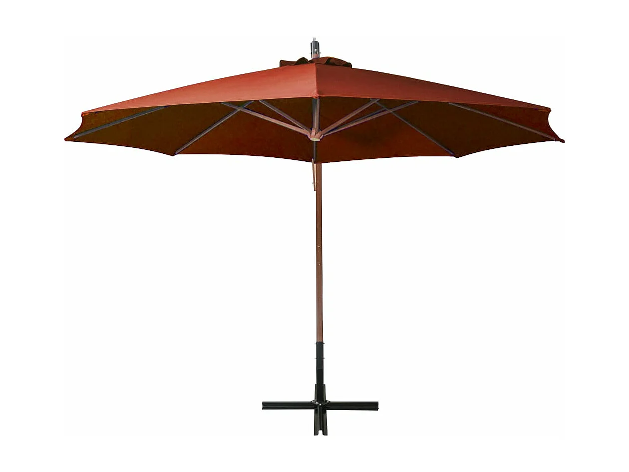 Sombrilla colgante con palo 3,5 x 2,9 m madera de abeto naranja 02_0008721