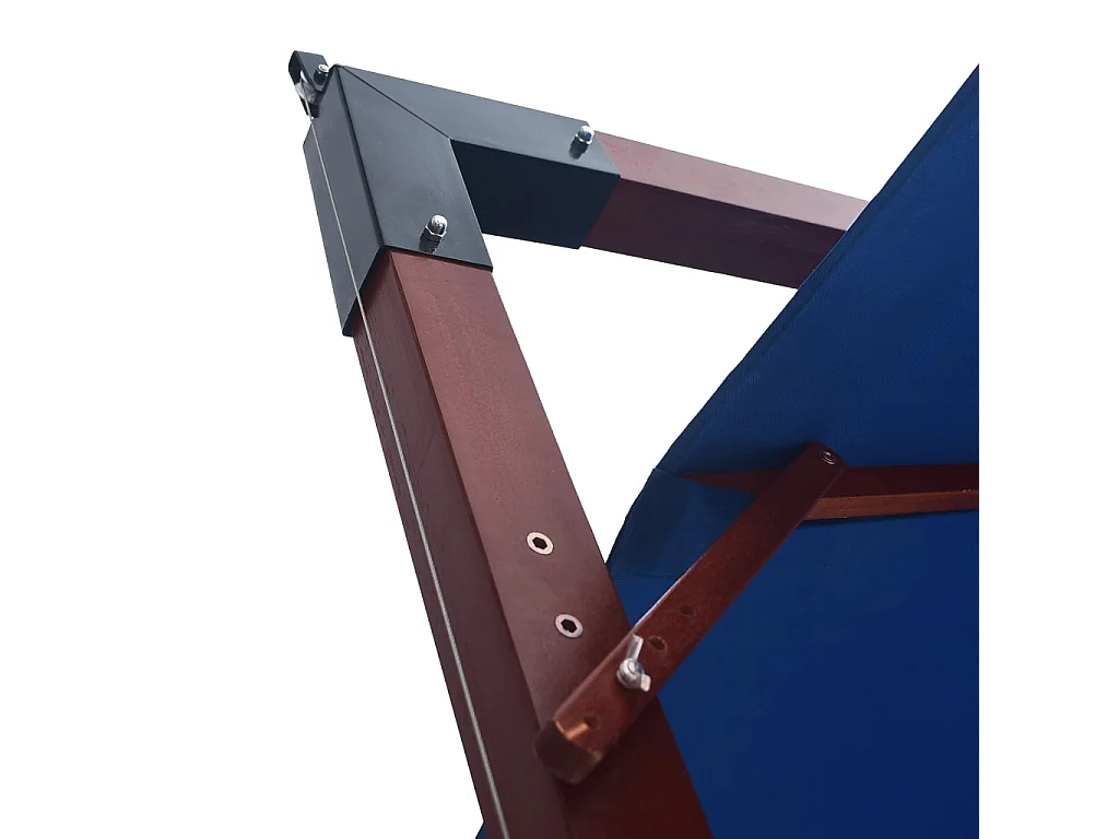 Parasol suspendu avec mât bois bleue 400 x 300 x 285 cm 02_0008713