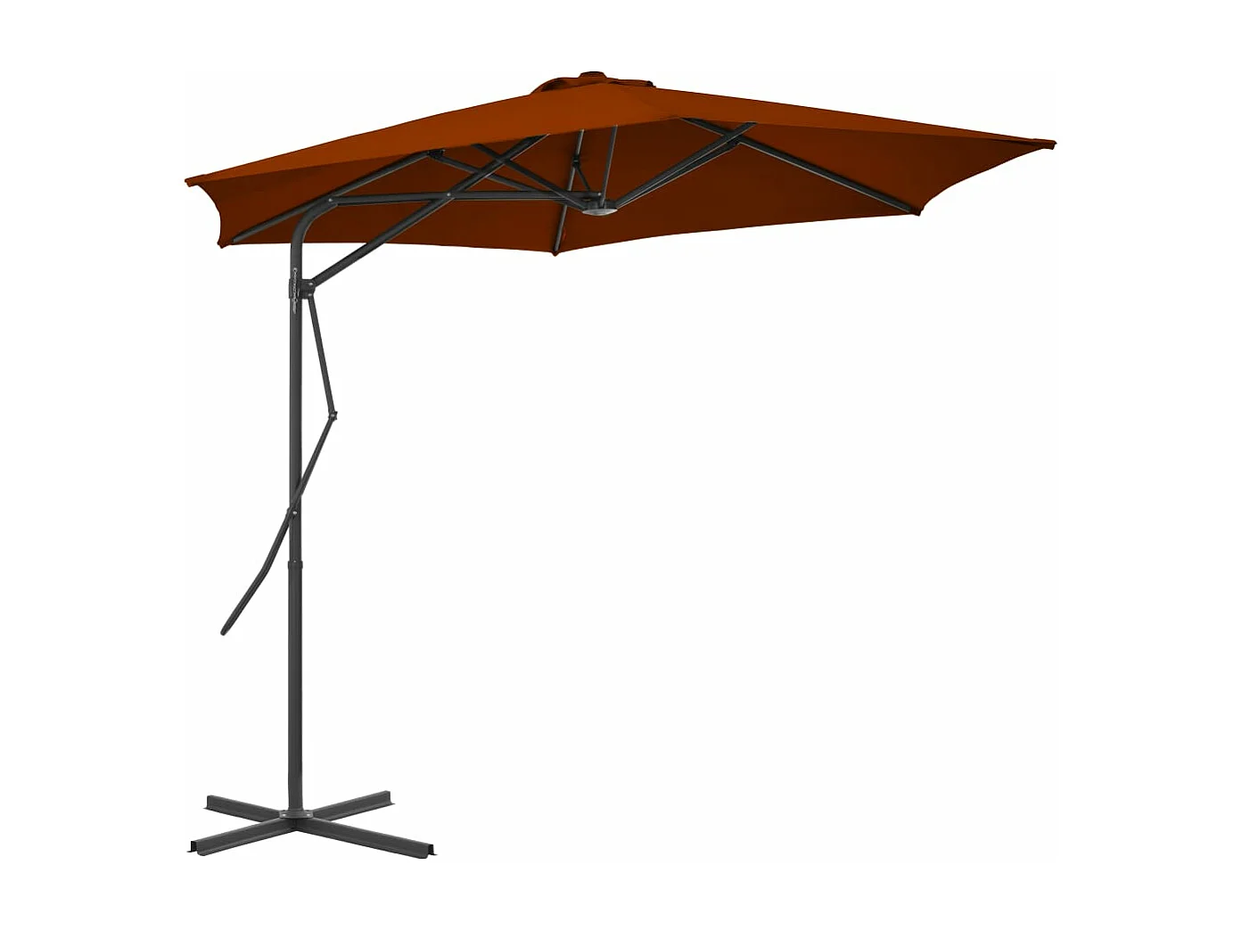 Parasol d'extérieur avec mât 300 x 300 x 230 cm 02_0008210