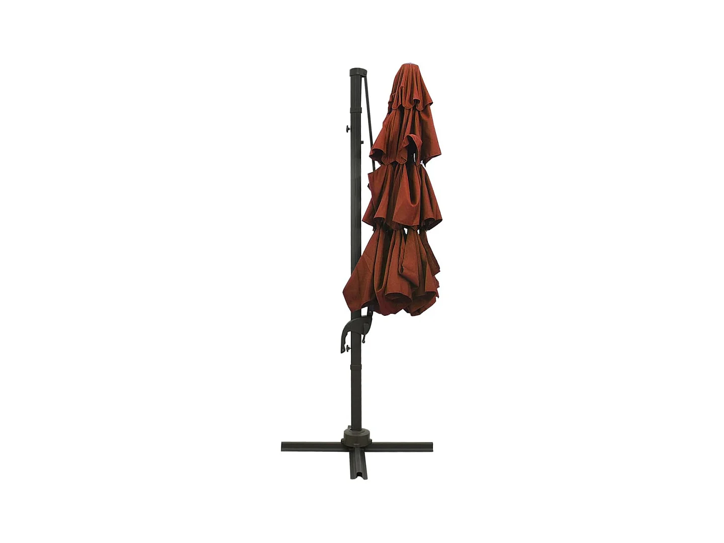 Ombrellone 4 livelli con palo in alluminio 3 x 3 m arancione 02_0008797