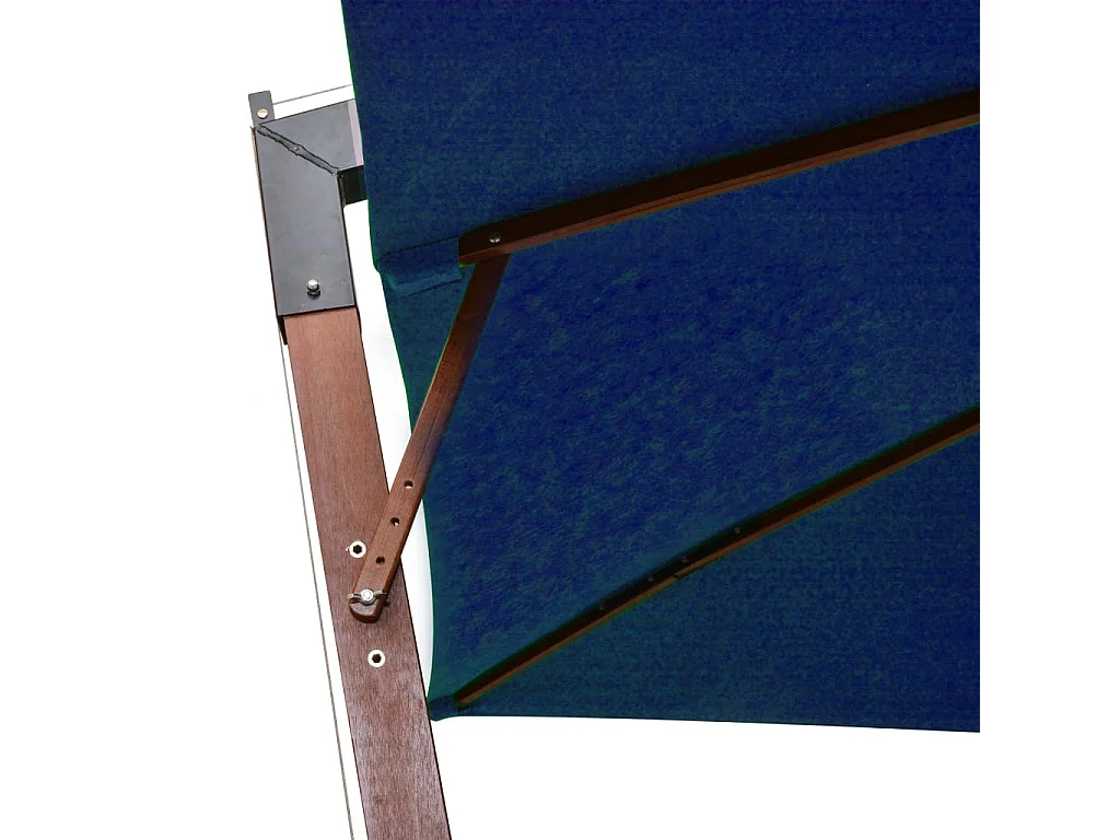 Sombrilla colgante con palo azul celeste 3 x 3 m madera maciza de abeto 02_0008708