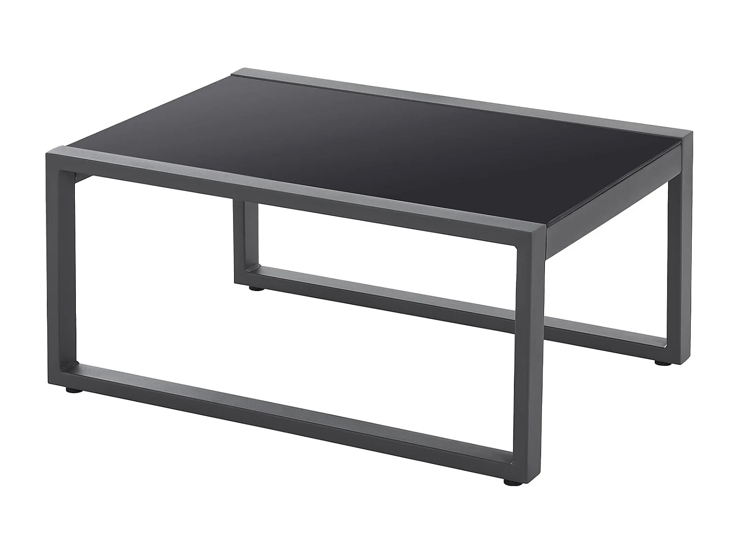 Ensemble de salon de jardin MAUI avec toit - Canapé d'extérieur en acier gris clair