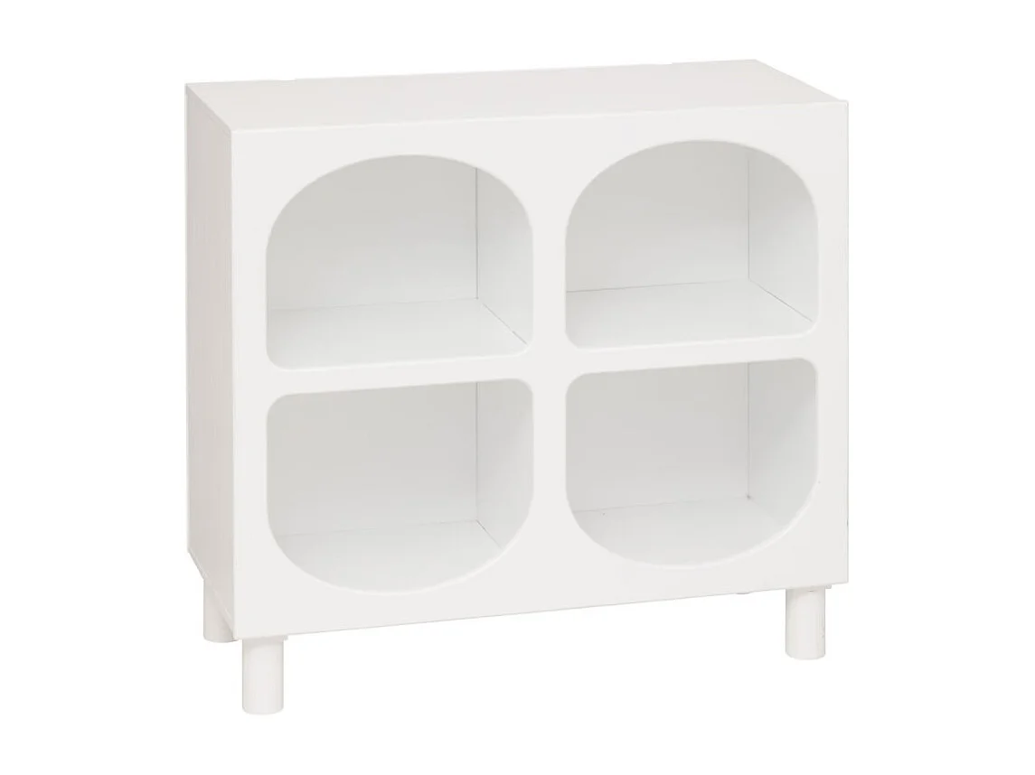 Commode Enfant 4 Niches "Tara" 76cm Blanc