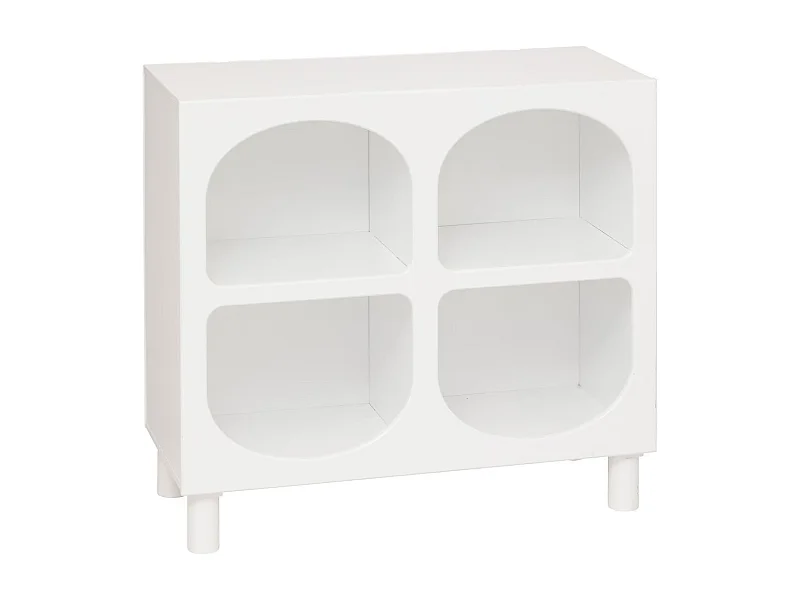 Commode Enfant 4 Niches "Tara" 76cm Blanc