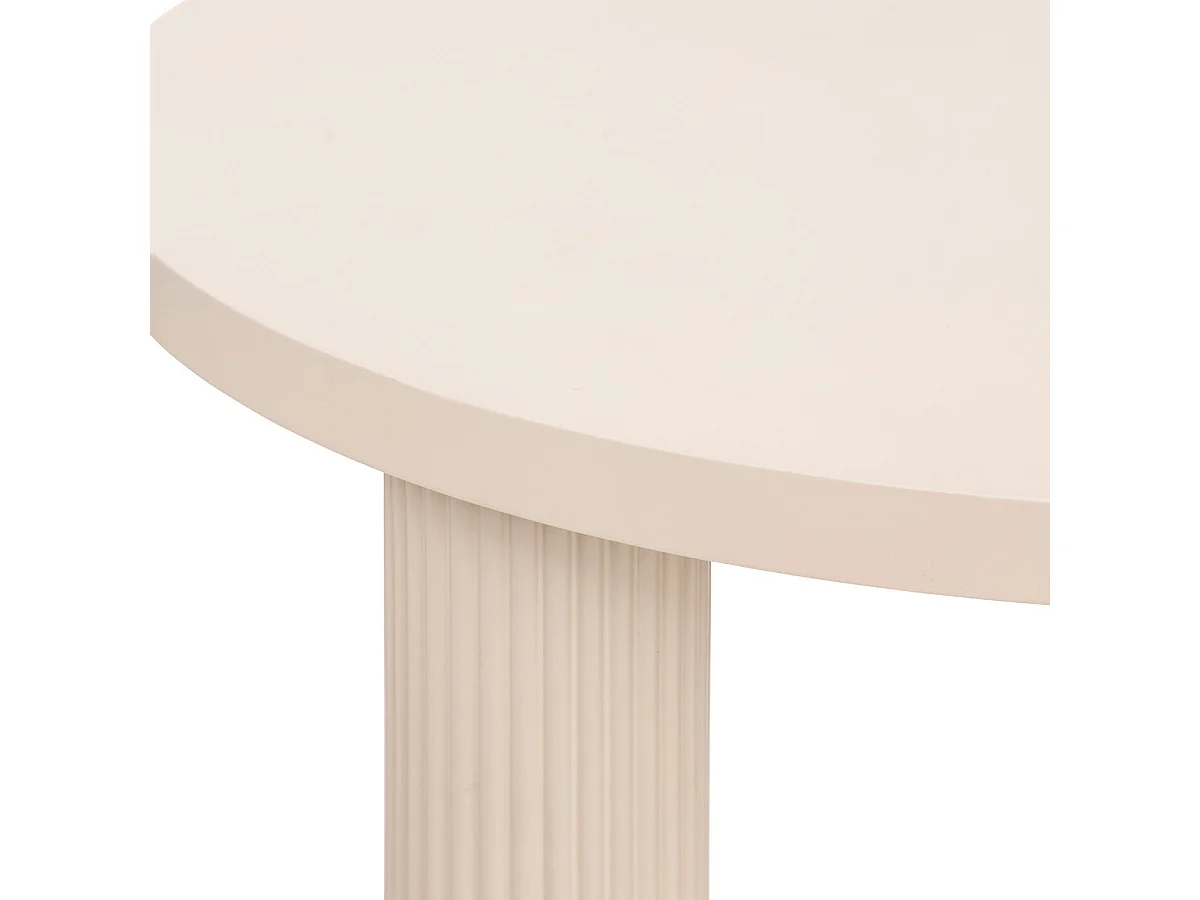 Table basse ronde en Bois Ivoire  D. 70 x H. 35 cm