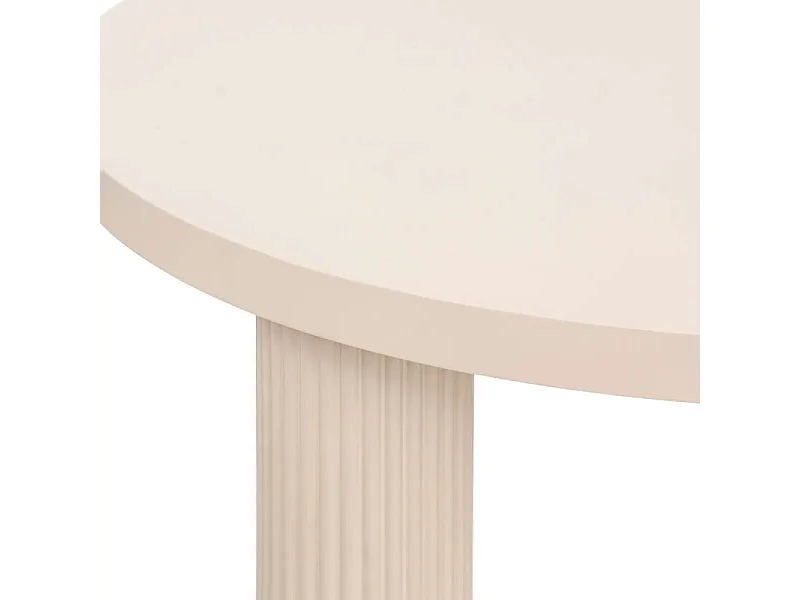 Table basse ronde en Bois Ivoire  D. 70 x H. 35 cm