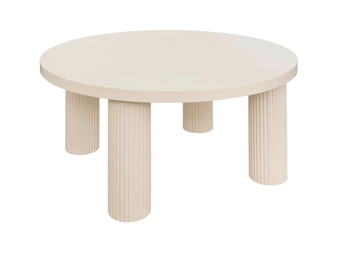 Table basse ronde en Bois Ivoire  D. 70 x H. 35 cm