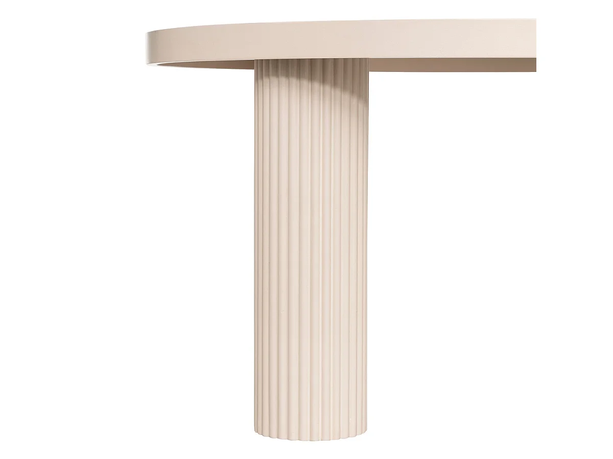 Table basse ronde en Bois Ivoire  D. 70 x H. 35 cm