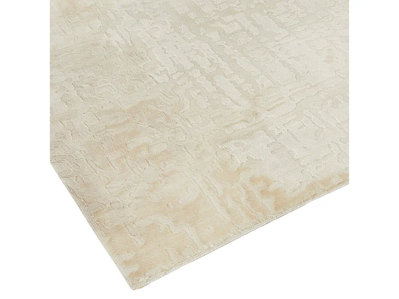 Tapis Déco Motifs en Relief "Row" 100x150cm Beige