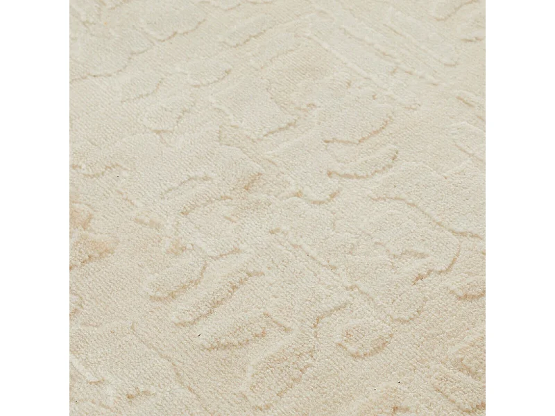 Tapis Déco Motifs en Relief "Row" 100x150cm Beige