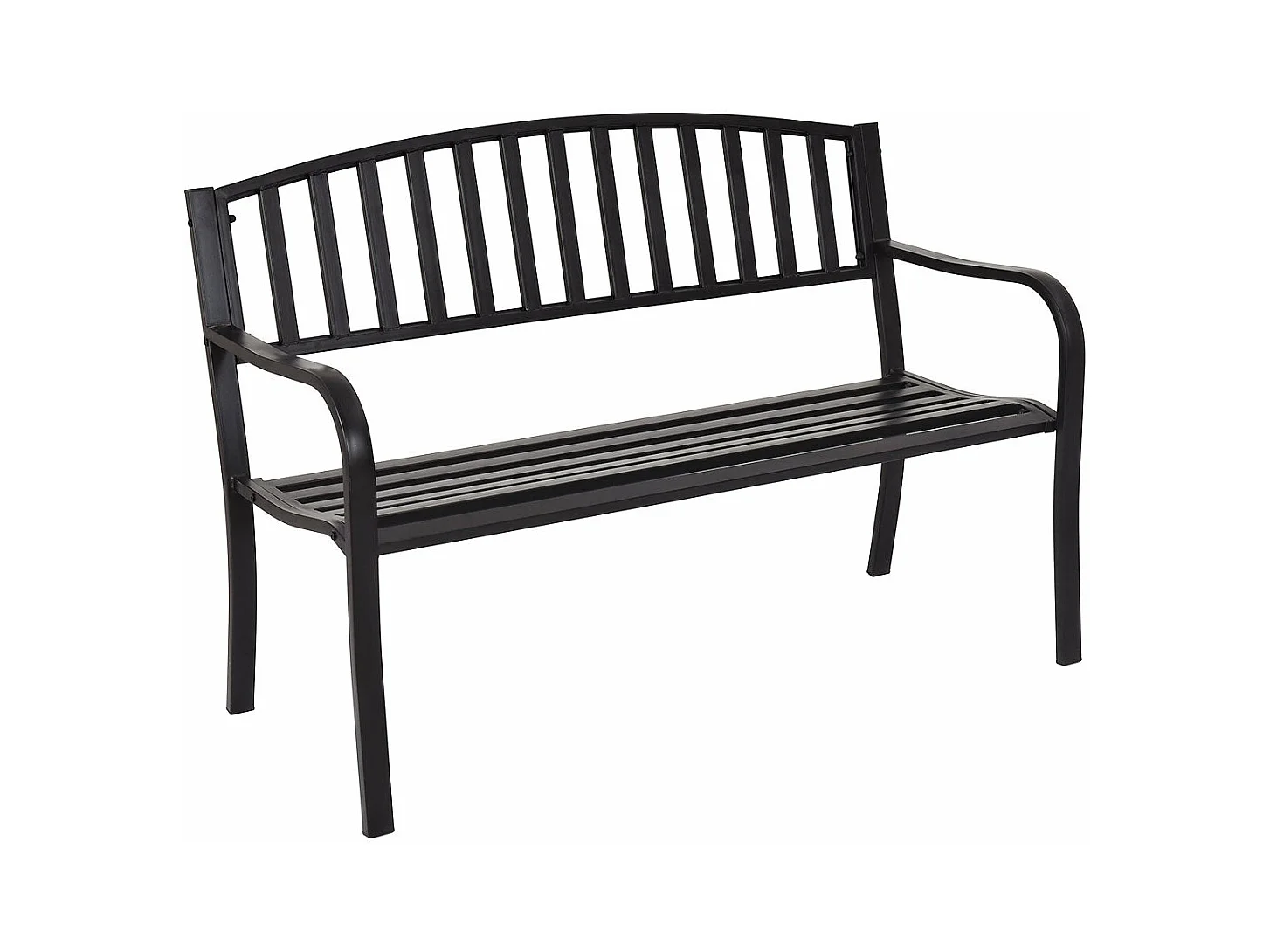 Banc de jardin 3 noire 127 x 60 x 87 cm 20_0004780