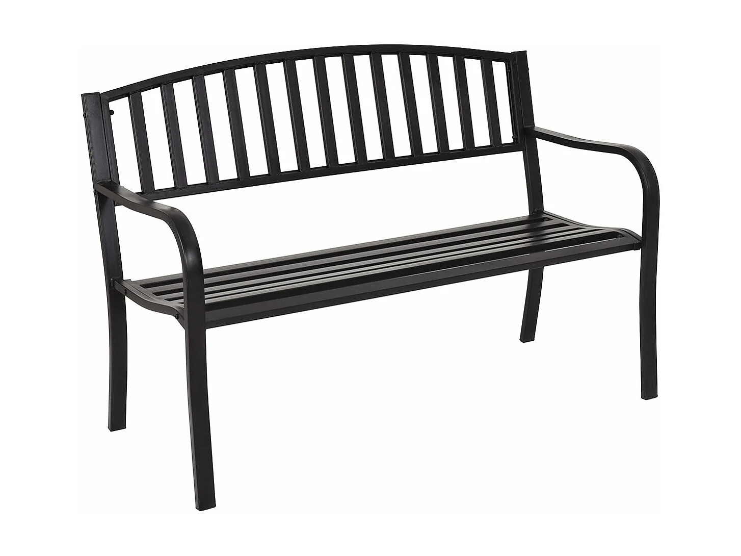 Banc de jardin 3 noire 127 x 60 x 87 cm 20_0004780
