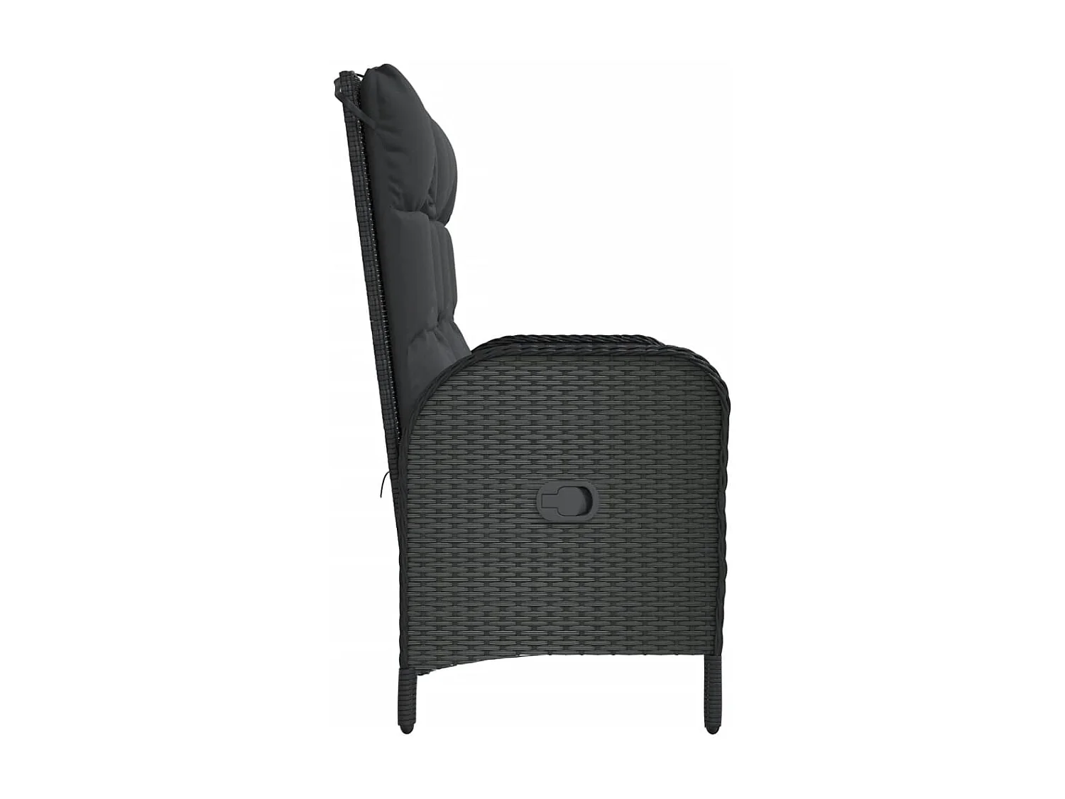 Banc de jardin meuble noire 107 x 62.5 x 109 cm 02_0011736