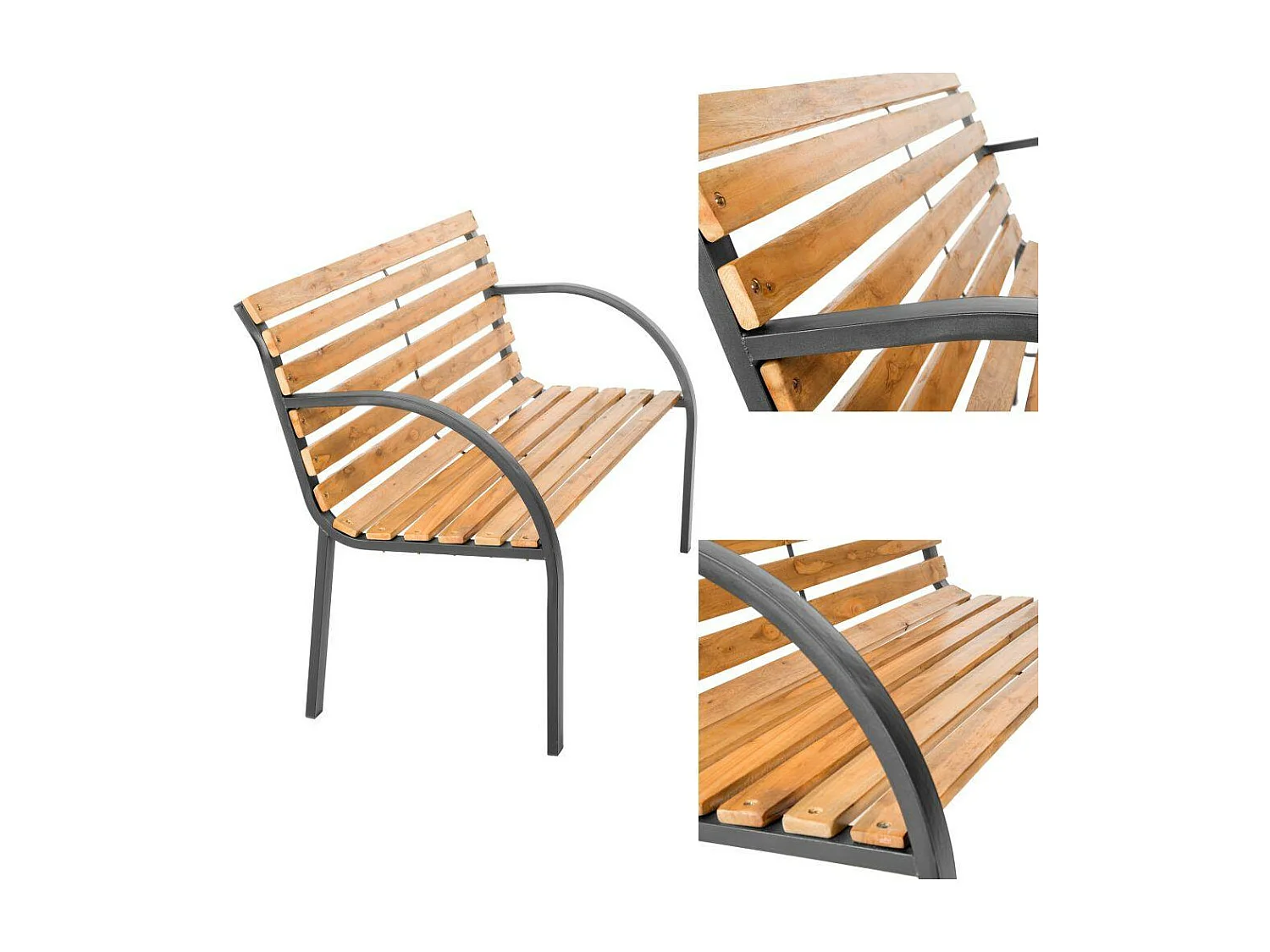 Banco de jardín de madera 120 cm 2208149