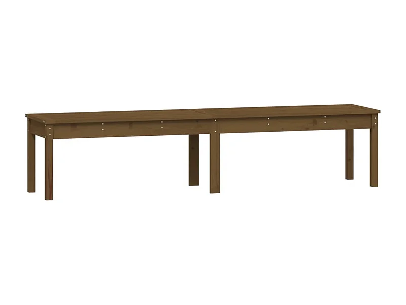 Banc de jardin meuble bois marron 203.5 x 44 x 45 cm 02_0011786