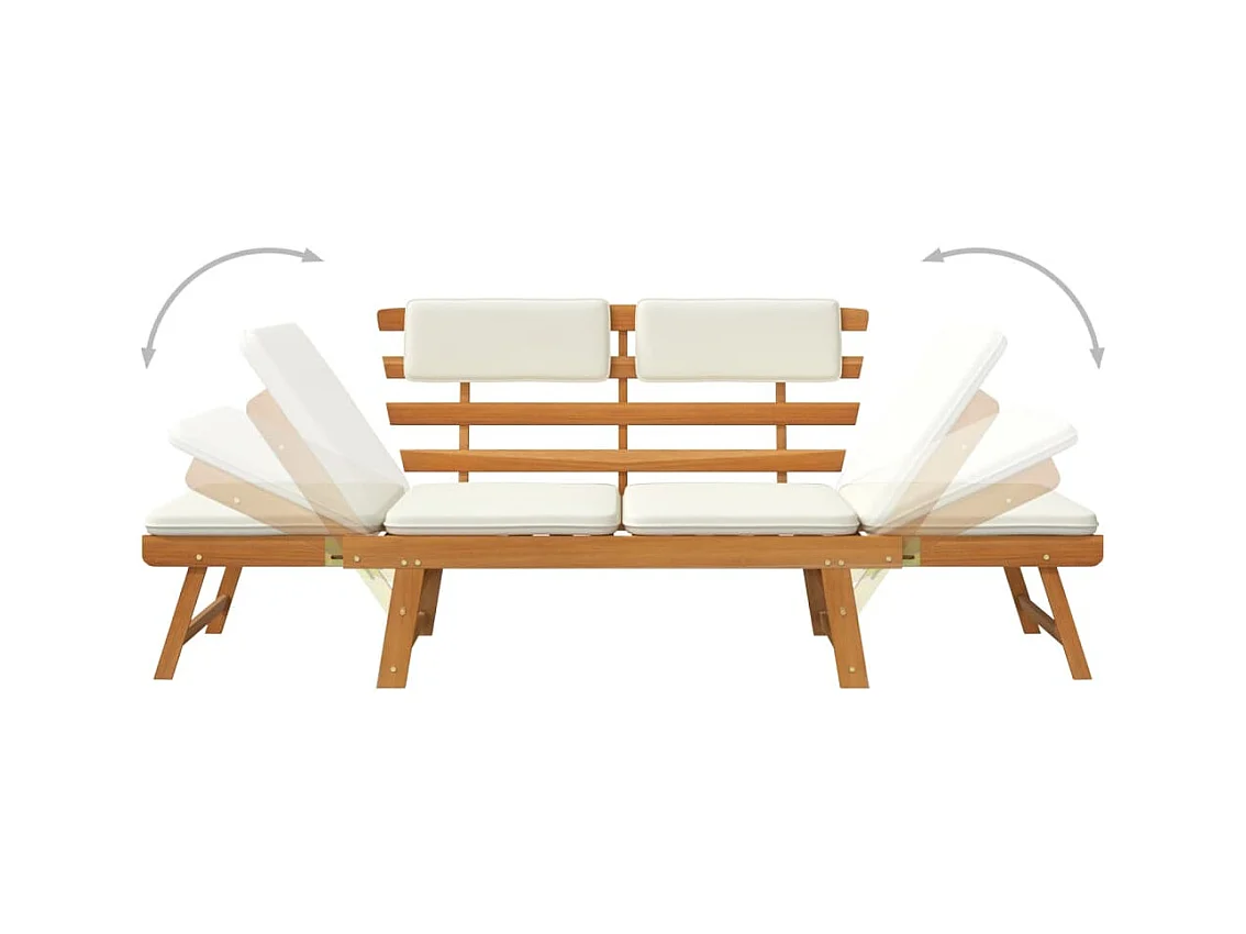 Banc de jardin 190 bois marron 155 x 68 x 74 cm 02_0011596