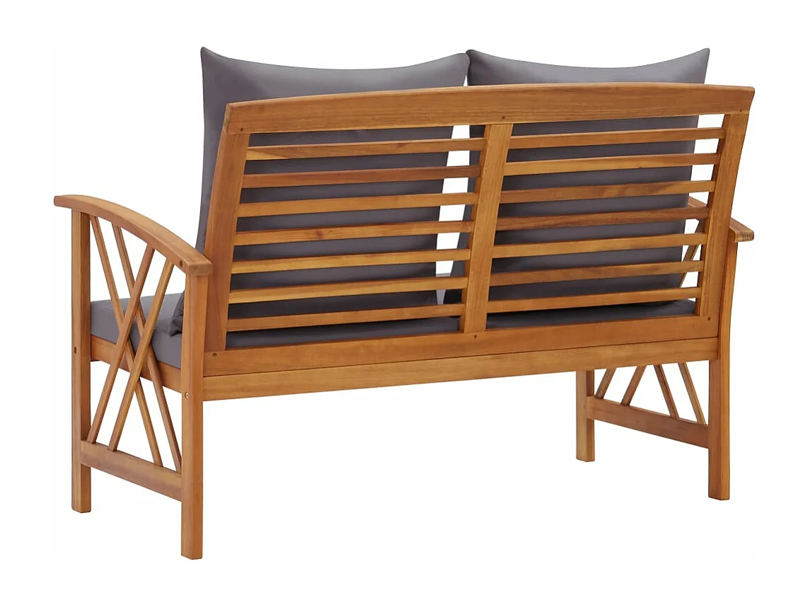 Banc de jardin meuble bois marron 119 x 67 x 83 cm 02_0011589