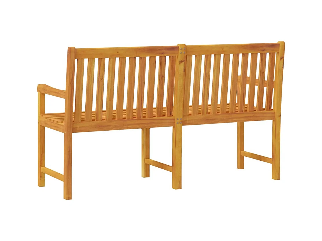 Banc de jardin meuble bois marron 150 x 55.5 x 90 cm 02_0011254