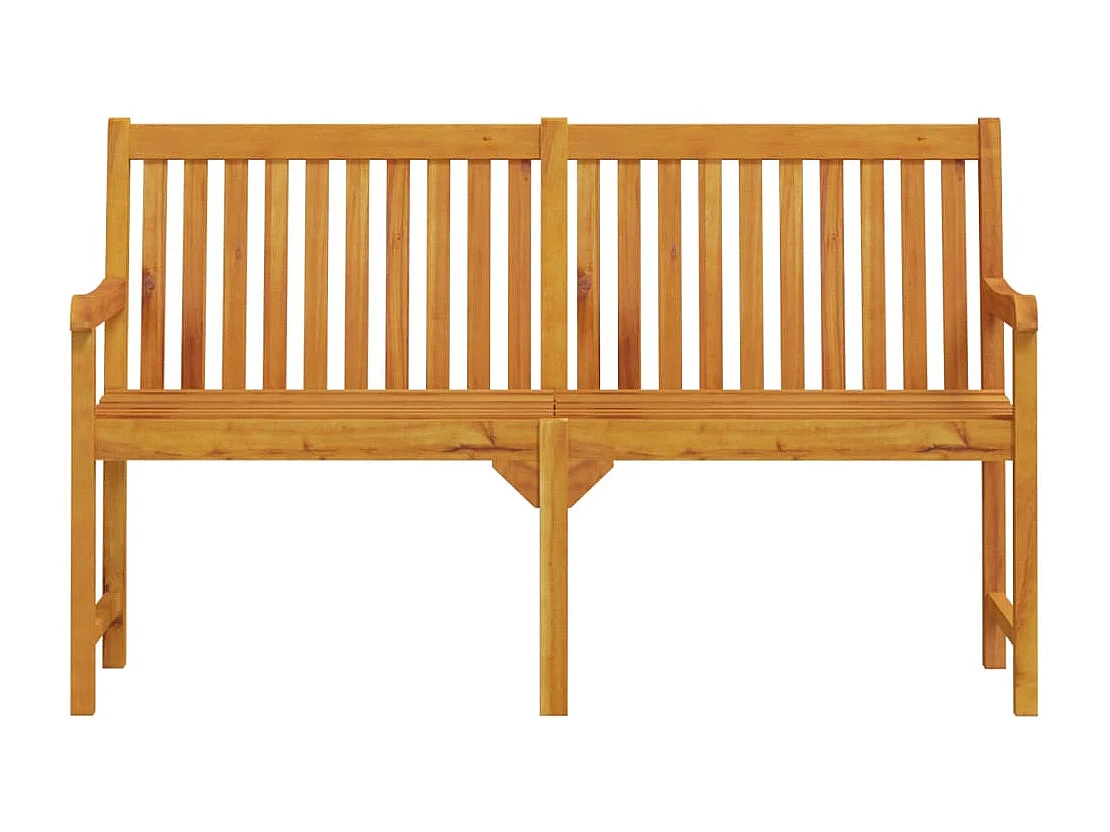 Panca da giardino mobili da giardino per esterni terrazza 150 x 55,5 x 90 cm in legno massello di acacia 02_0011254