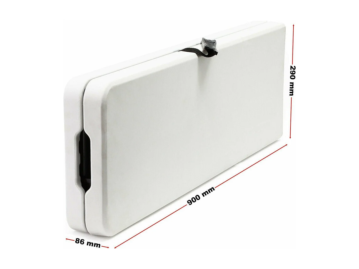 Banco de camping plegable y ligero para exteriores, jardín, fiesta, barbacoa, picnic, 180 cm, blanco 16_0002207