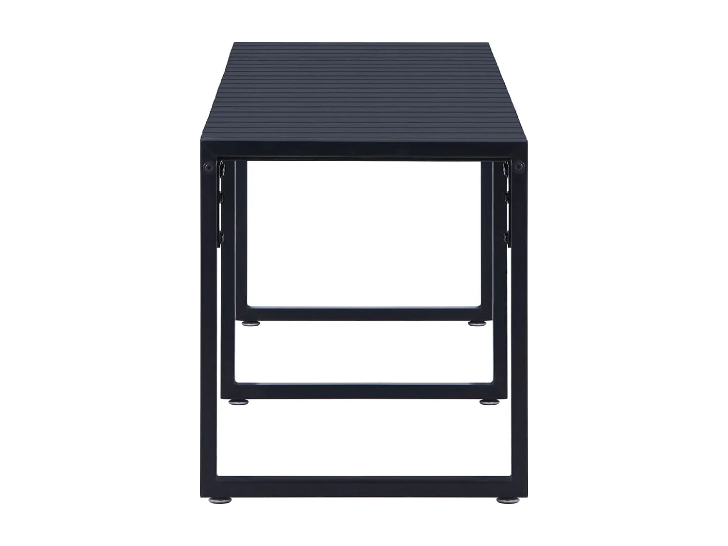 Banc de jardin meuble noire 180 x 40 x 45 cm 02_0011276