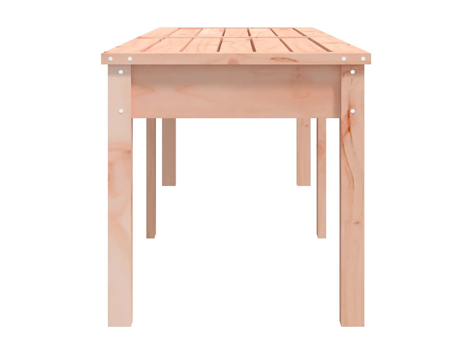 Panca da giardino mobile da giardino per esterni terrazza a 2 posti 159,5 x 44 x 45 cm in legno massello di abete Douglas 02_0011767