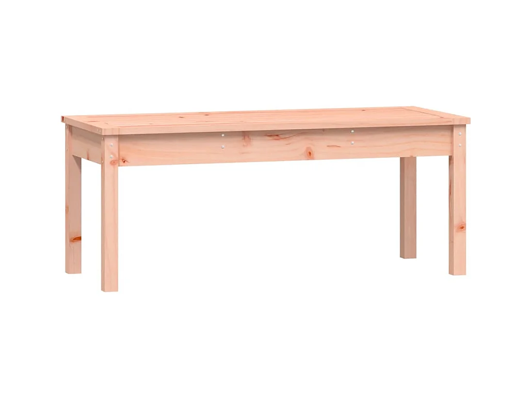 Banco de jardim ao ar livre móveis de pátio terraço 109 x 44 x 45 cm madeira maciça de abeto Douglas 02_0011159