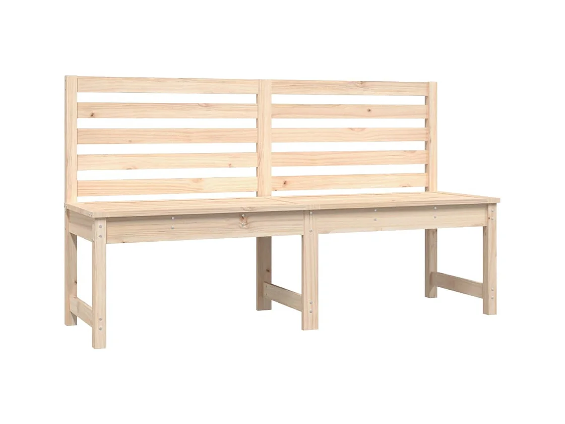 Banco de jardín Muebles de exterior para terraza terraza 157,5 x 48 x 91,5 cm madera maciza de pino 02_0011260