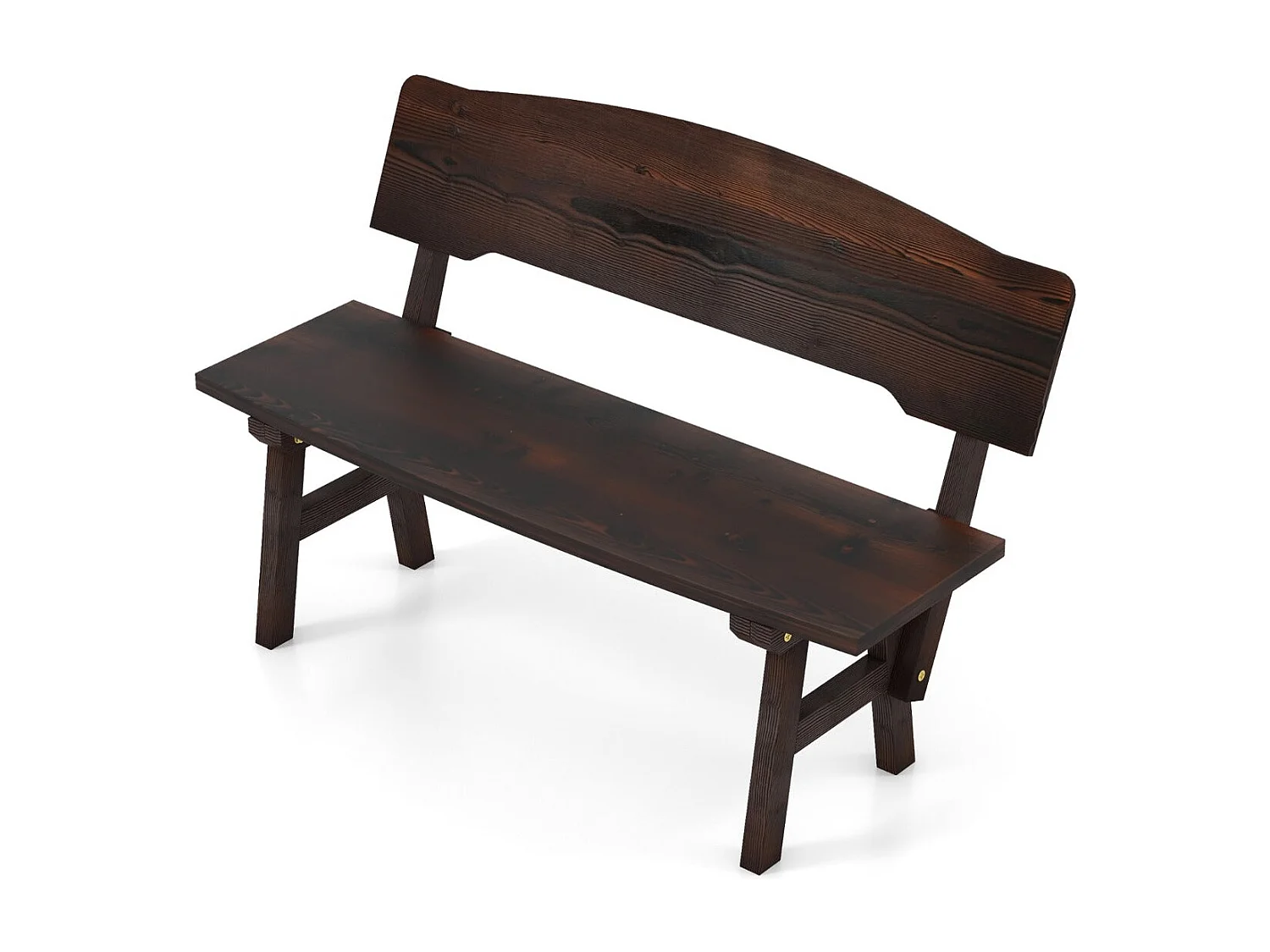 Banc de jardin en bois marron 120 x 51 x 78 cm 20_0007801