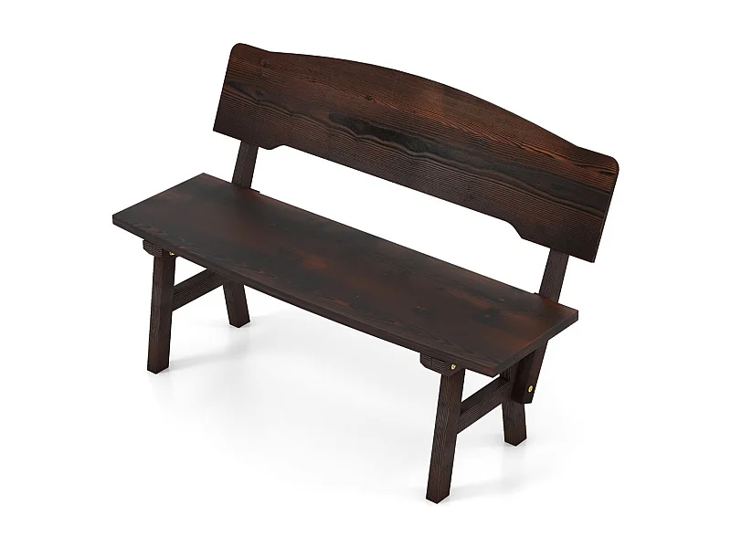 Banc de jardin en bois marron 120 x 51 x 78 cm 20_0007801