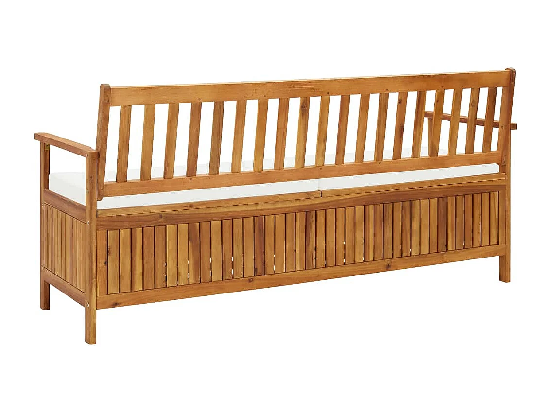 Banc de jardin meuble bois marron 170 x 63 x 84 cm 02_0011800