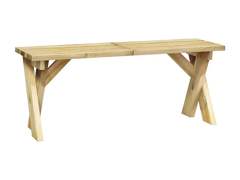 Banc de jardin meuble bois marron 110 x 36 x 44 cm 02_0011169