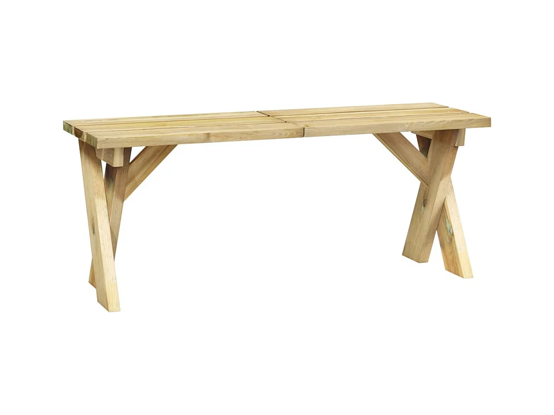 Panca da giardino mobili da giardino per esterni terrazza 110 x 36 x 44 cm legno di pino impregnato 02_0011169