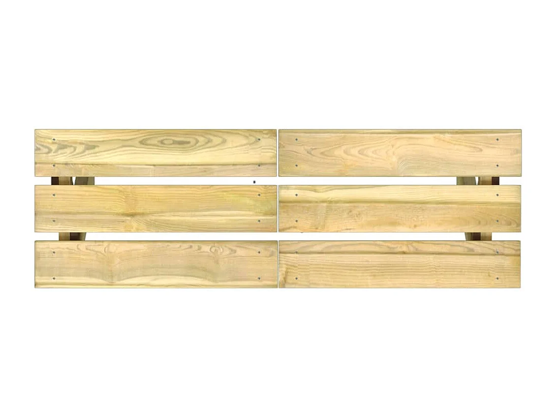 Banco de jardín muebles de exterior terraza terraza 110 x 36 x 44 cm madera de pino impregnada 02_0011169