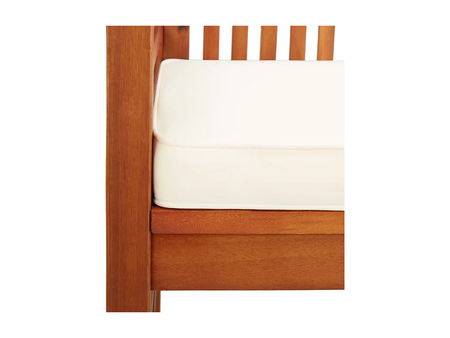 Banc de jardin meuble bois marron 120 x 60 x 90 cm 02_0011285