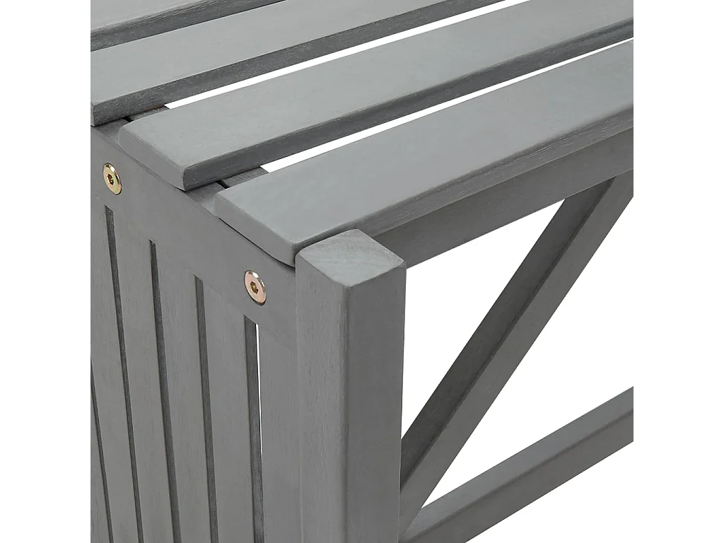 Banc de jardin meuble bois marron 117 x 117 x 40 cm 02_0011129