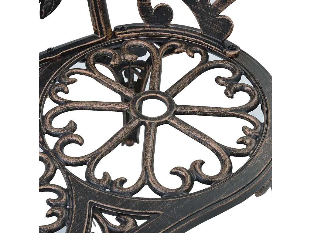 Banco de jardim ao ar livre mobiliário de pátio bistrô terraço 100 cm alumínio fundido bronze 02_0011138