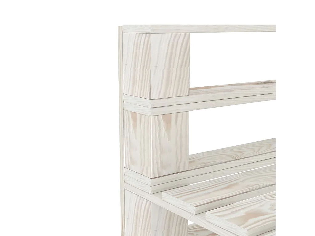 Canapé de milieu palette bois blanche 60 x 67.5 x 60.8 cm 02_0011858