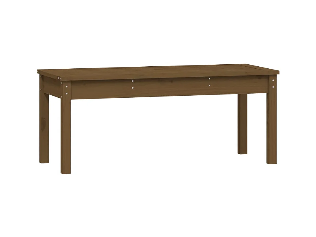 Panca da giardino mobili da giardino per esterni terrazza109 x 44 x 45 cm in legno di pino massiccio marrone miele 02_0011742