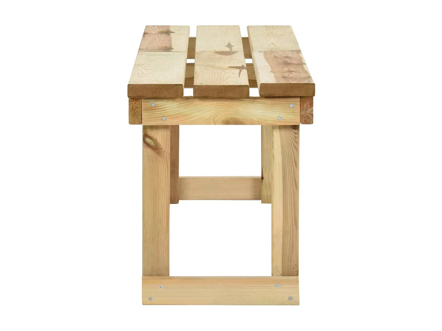 Banc de jardin meuble bois marron 140 x 38 x 45 cm 02_0011241