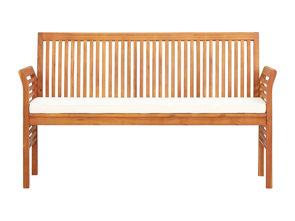 Banc de jardin meuble bois marron 150 x 60 x 90 cm 02_0011315